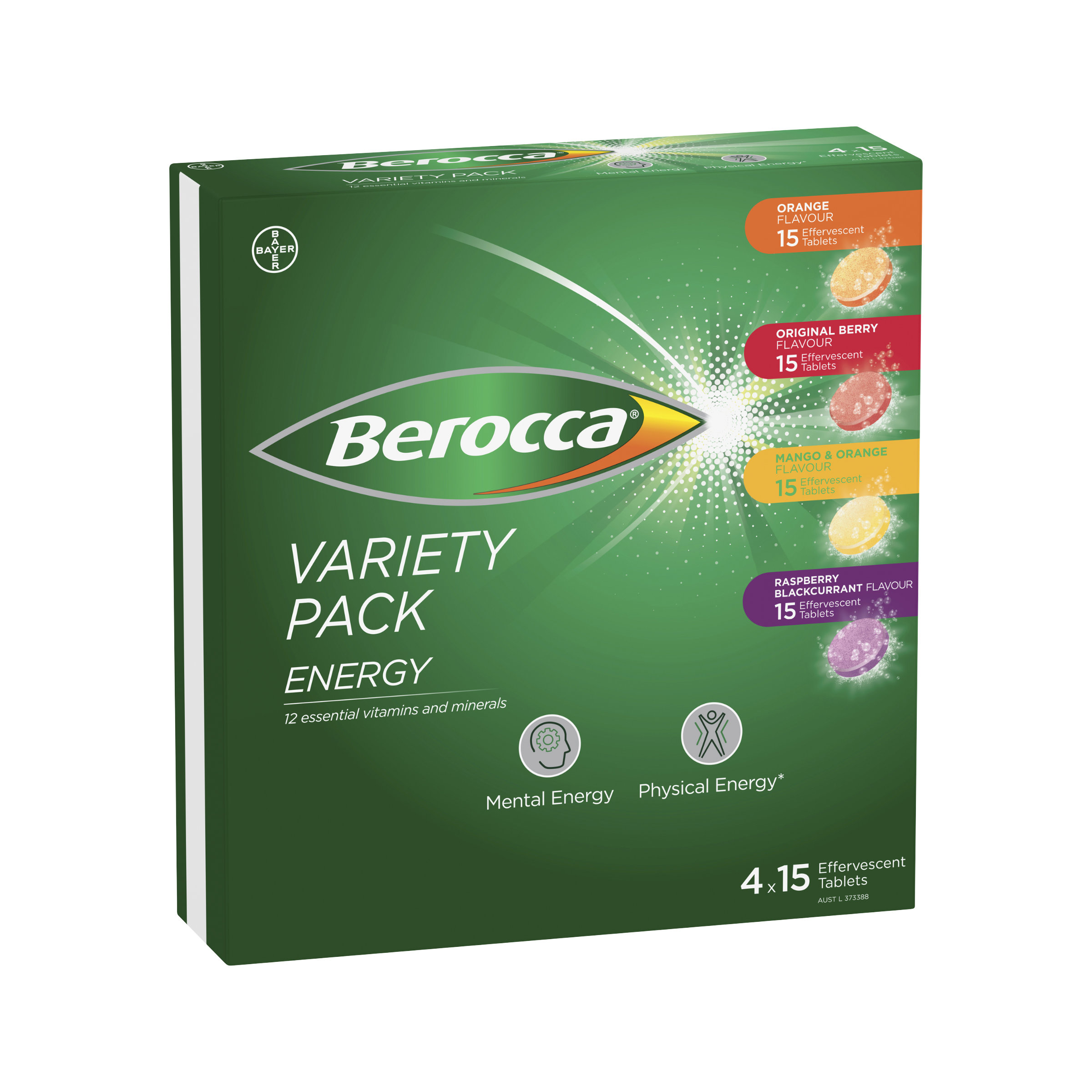 Berocca Variety Pack 4x15s
