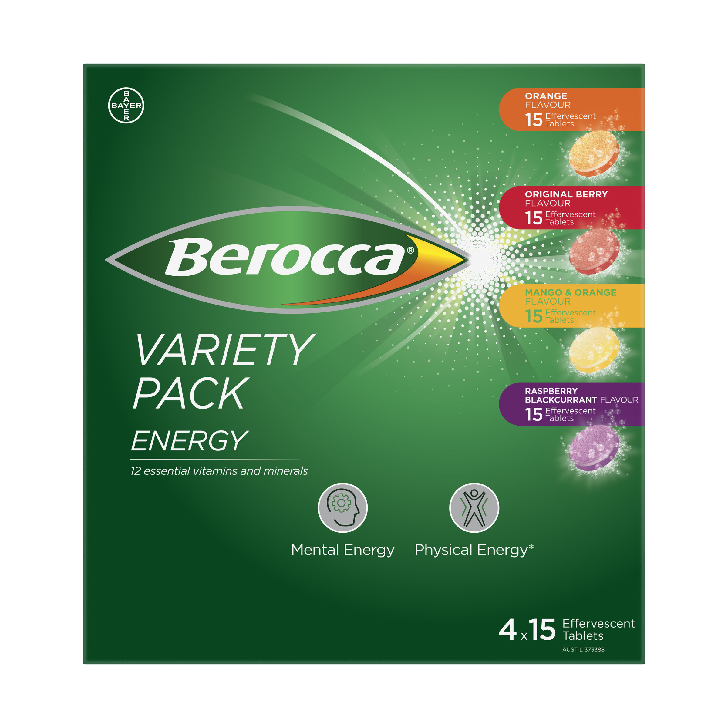Berocca Variety Pack 4x15s