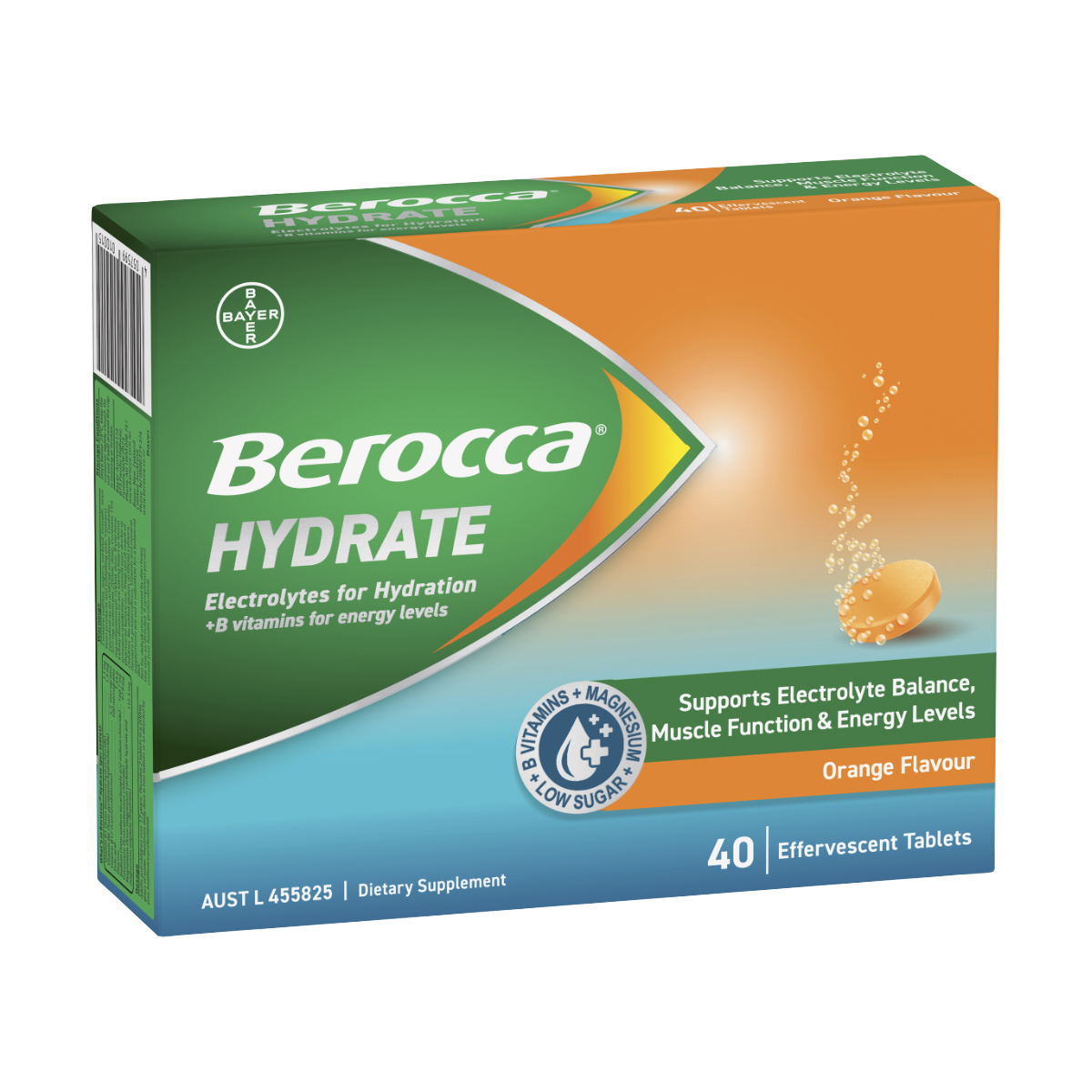 Berocca Hydrate Orange Effervescent Tablets