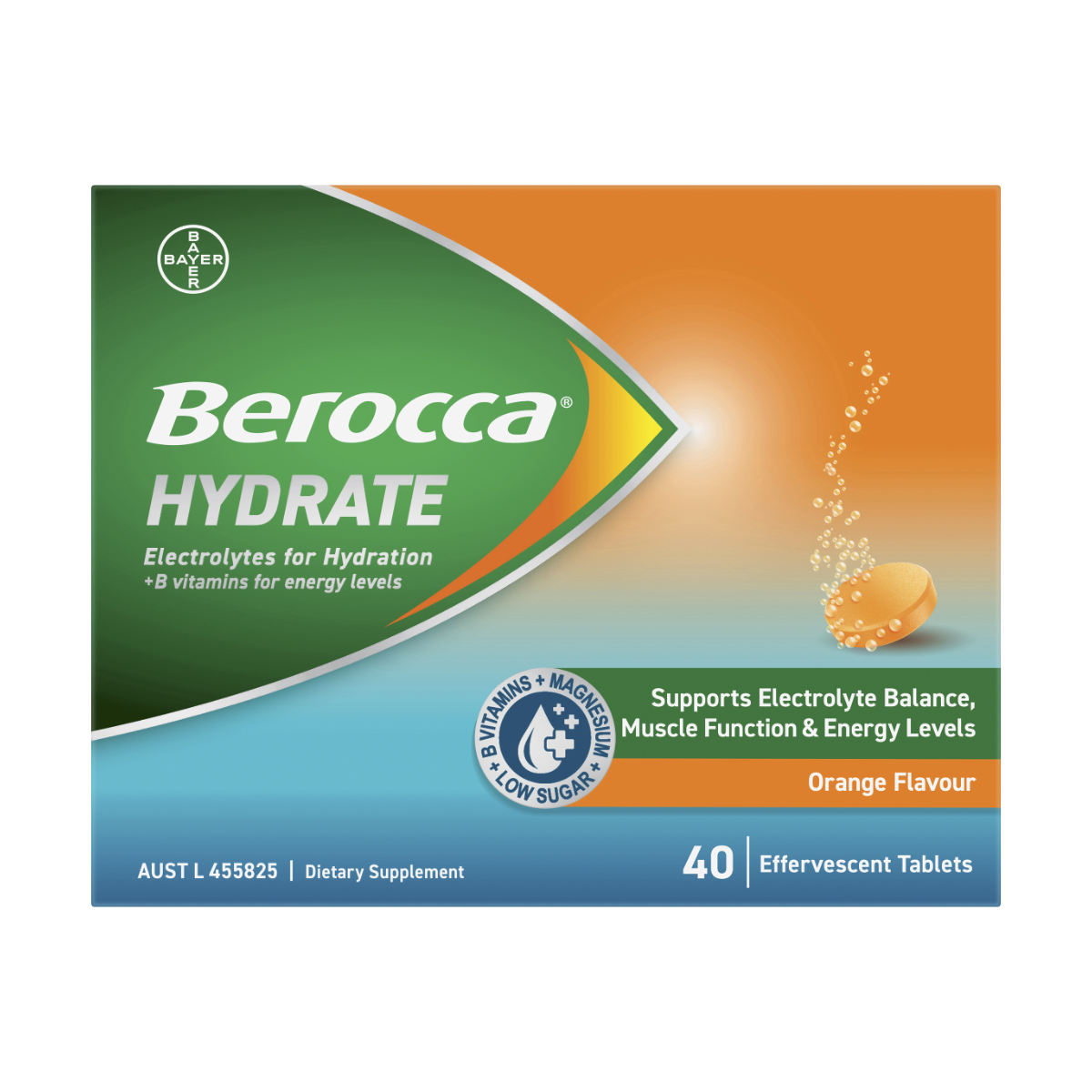 Berocca Hydrate Orange Effervescent Tablets