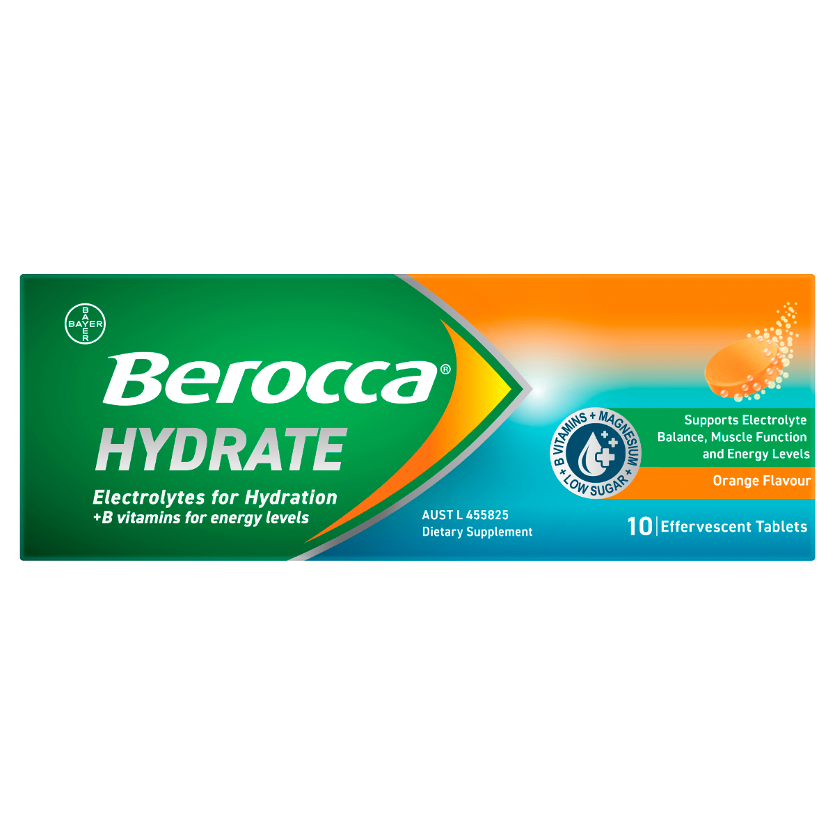 Berocca Hydrate Orange Effervescent Tablets