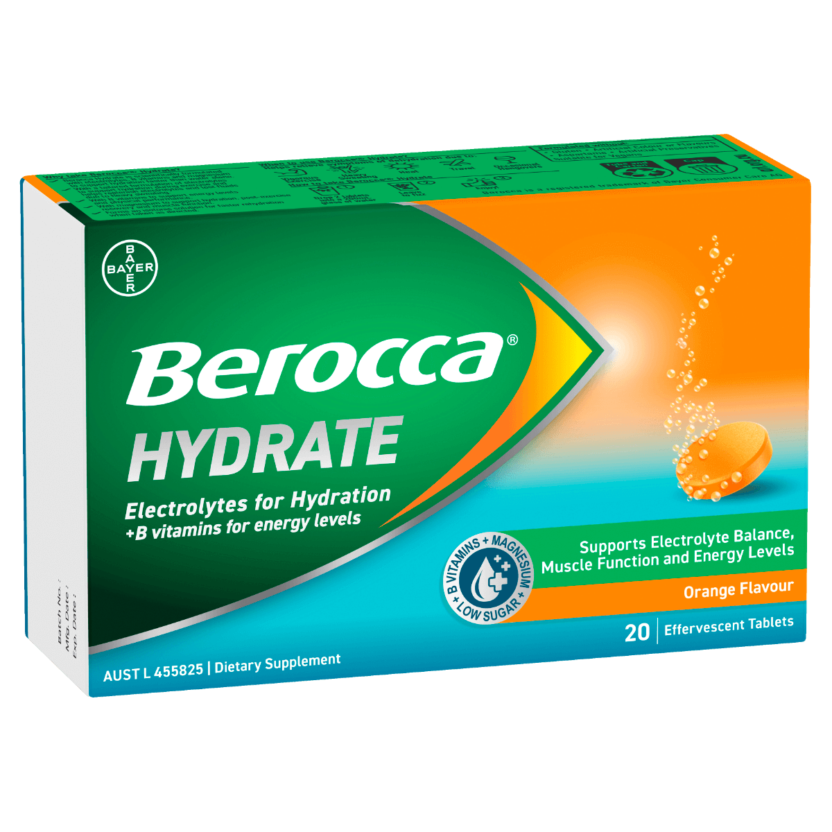 Berocca Hydrate Orange Effervescent Tablets
